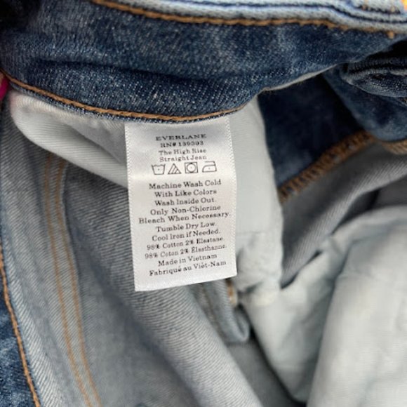 Everlane High Rise Straight Jean - 30 Ankle - Picture 6 of 6